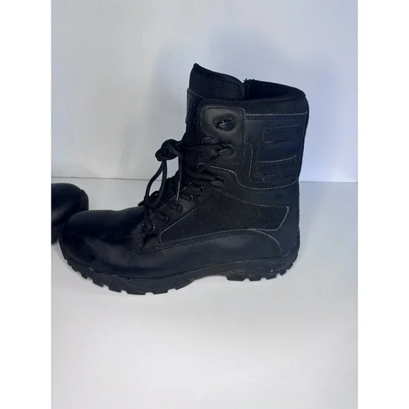 LAPG Classic Duty Men's Tactical Core 11.5w Side Zipper Uniform Black Boot‎ - Picture 4 of 6